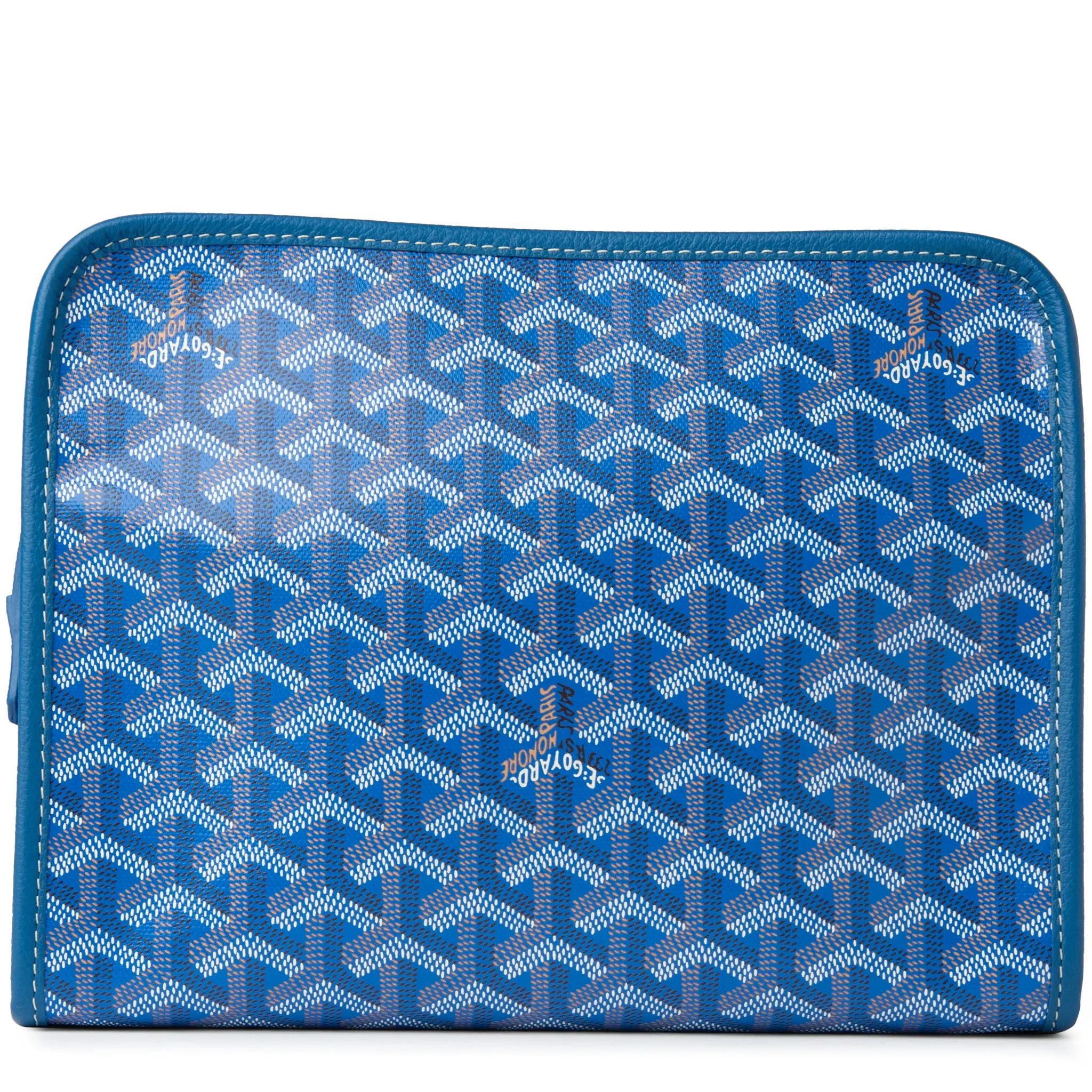 Back view of Goyard Jouvence MM Sky Blue Washbag